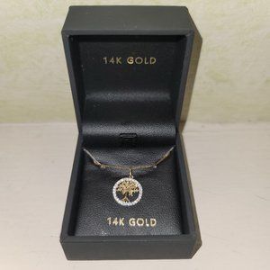 Tree of Life Pendant 14k Yellow Gold 17" Chain NWT